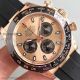 Perfect Replica Noob Factory Rolex Daytona 4130 Rose Gold Dial Rubber Strap 40mm Men's Watch (4)_th.jpg